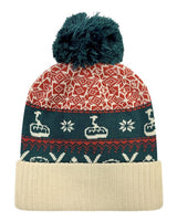 LOCALE GRNDSR Grand Recycled Beanie #color_Nordic Chairlift/ Beige