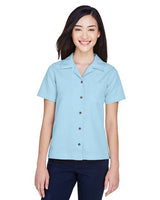 UltraClub 8981 Ladies' Cabana Breeze Camp Shirt #color_ISLAND BLUE
