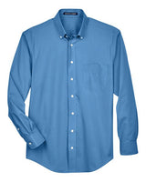 Devon & Jones D620 Men's Crown Woven Collection Solid Broadcloth #color_FRENCH BLUE
