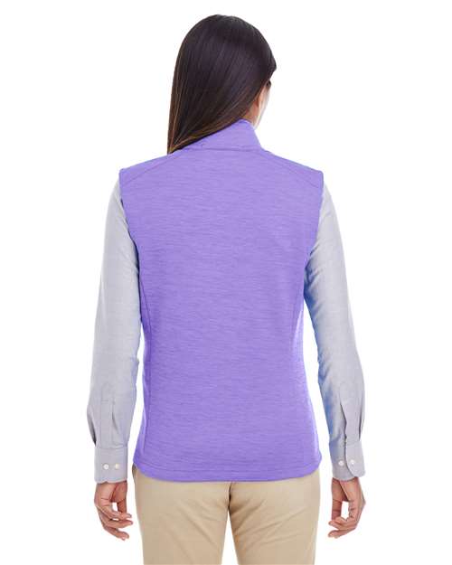Devon & Jones DG797W Ladies' Newbury MlangeFleece Vest #color_GRAPE HEATHER