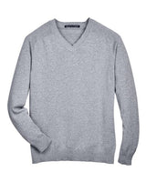 Devon & Jones D475 Men's V-Neck Sweater #color_GREY HEATHER