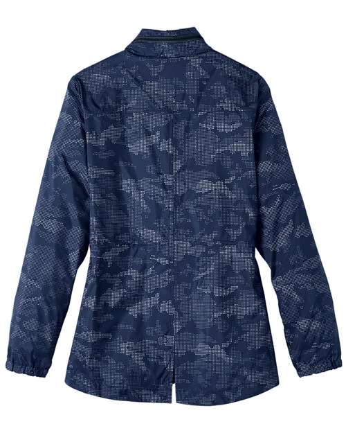 North End NE711W Ladies' Rotate Reflective Jacket #color_CLASSC NVY/ CRBN
