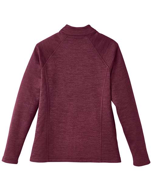 North End NE712W Ladies Flux 2.0 Full-Zip Jacket #color_BURG HTH/ OLY BL