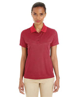 Core 365 CE102W Ladies' Express Microstripe Performance Piqu Polo #color_CLASSC RED/ CRBN