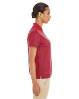 Core 365 CE102W Ladies' Express Microstripe Performance Piqu Polo #color_CLASSC RED/ CRBN