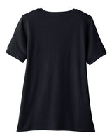 Devon & Jones DG20WB Ladies' CrownLux Performance Plaited Rolled-Sleeve Top #color_BLACK