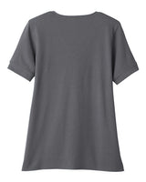 Devon & Jones DG20WB Ladies' CrownLux Performance Plaited Rolled-Sleeve Top #color_GRAPHITE
