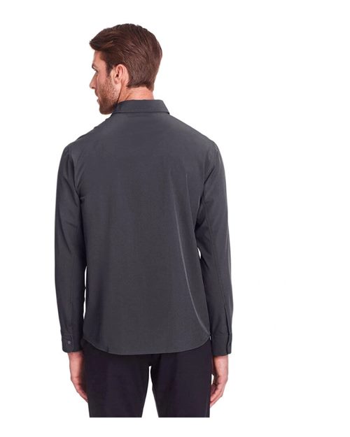 North End NE500 Men's Borough Stretch Performance Shirt #color_CARBON