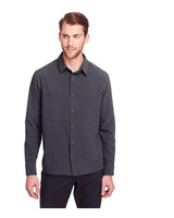 North End NE500 Men's Borough Stretch Performance Shirt #color_CARBON