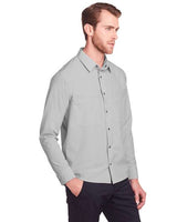 North End NE500 Men's Borough Stretch Performance Shirt #color_PLATINUM