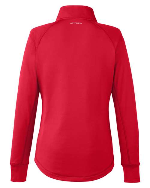 Spyder S16798 Ladies' Freestyle Half-Zip  Pullover #color_RED