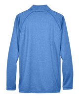 Devon & Jones DG440 Men's Stretch Tech-Shell Compass Quarter-Zip #color_FRENCH BLUE HTHR