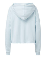 MV Sport W23101 Women's Angel Fleece Crop Hooded Sweatshirt #color_Arctic Blue