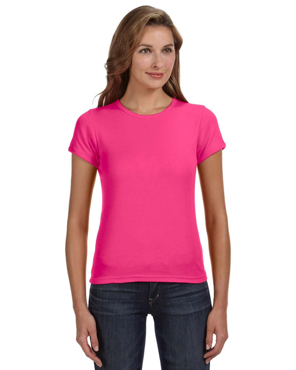 Anvil 1441 Ladies' 1x1 Baby Rib Scoop T-Shirt
