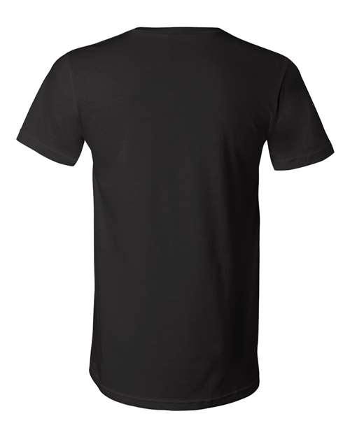 Bella + Canvas 3005 Unisex Jersey Short-Sleeve V-Neck T-Shirt #color_BLACK