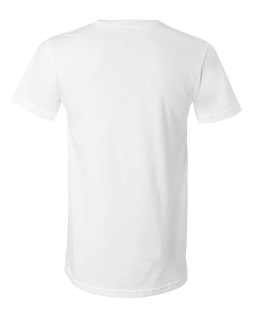 Bella + Canvas 3005 Unisex Jersey Short-Sleeve V-Neck T-Shirt #color_WHITE