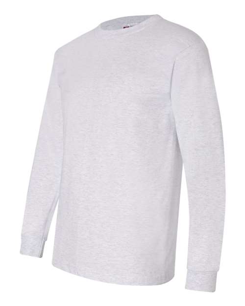 Bayside BA6100 Adult 6.1 oz., 100% Cotton Long Sleeve T-Shirt #color_ASH