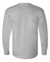 Bayside BA6100 Adult 6.1 oz., 100% Cotton Long Sleeve T-Shirt #color_DARK ASH