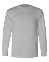 Bayside BA6100 Adult 6.1 oz., 100% Cotton Long Sleeve T-Shirt #color_DARK ASH