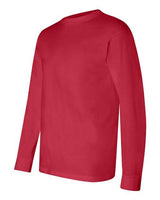 Bayside BA6100 Adult 6.1 oz., 100% Cotton Long Sleeve T-Shirt #color_RED