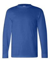 Bayside BA6100 Adult 6.1 oz., 100% Cotton Long Sleeve T-Shirt #color_ROYAL