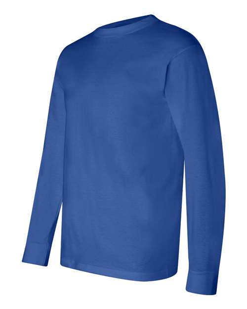 Bayside BA6100 Adult 6.1 oz., 100% Cotton Long Sleeve T-Shirt #color_ROYAL