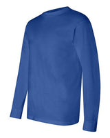 Bayside BA6100 Adult 6.1 oz., 100% Cotton Long Sleeve T-Shirt #color_ROYAL