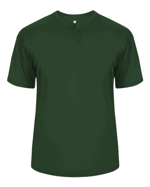 Alleson Athletic 7930 B-Core Placket Jersey #color_Forest
