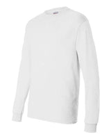 Hanes 5286 Men's ComfortSoft Cotton Long-Sleeve T-Shirt #color_WHITE