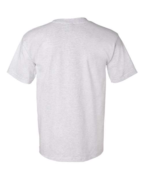 Bayside BA7100 Adult 6.1 oz., 100% Cotton Pocket T-Shirt #color_ASH
