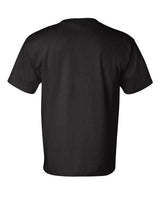 Bayside BA7100 Adult 6.1 oz., 100% Cotton Pocket T-Shirt #color_BLACK