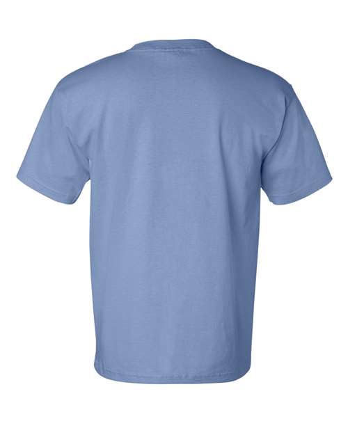 Bayside BA7100 Adult 6.1 oz., 100% Cotton Pocket T-Shirt #color_CAROLINA BLUE