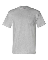 Bayside BA7100 Adult 6.1 oz., 100% Cotton Pocket T-Shirt #color_DARK ASH
