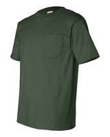 Bayside BA7100 Adult 6.1 oz., 100% Cotton Pocket T-Shirt #color_FOREST GREEN