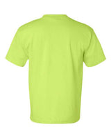 Bayside BA7100 Adult 6.1 oz., 100% Cotton Pocket T-Shirt #color_LIME GREEN