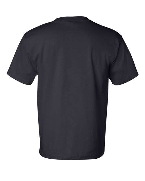 Bayside BA7100 Adult 6.1 oz., 100% Cotton Pocket T-Shirt #color_NAVY