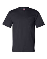 Bayside BA7100 Adult 6.1 oz., 100% Cotton Pocket T-Shirt #color_NAVY