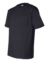 Bayside BA7100 Adult 6.1 oz., 100% Cotton Pocket T-Shirt #color_NAVY