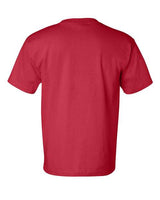 Bayside BA7100 Adult 6.1 oz., 100% Cotton Pocket T-Shirt #color_RED