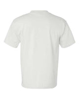 Bayside BA7100 Adult 6.1 oz., 100% Cotton Pocket T-Shirt #color_WHITE