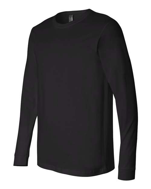 Bella + Canvas 3501 Unisex Jersey Long-Sleeve T-Shirt #color_BLACK