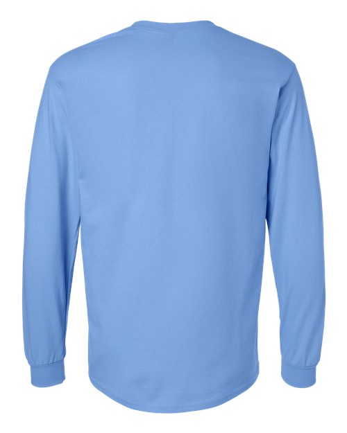 Gildan G240 Adult Ultra Cotton  Long-Sleeve T-Shirt #color_CAROLINA BLUE