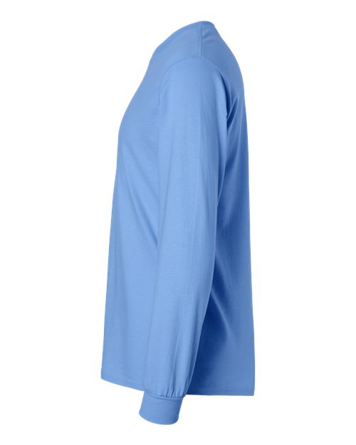 Gildan G240 Adult Ultra Cotton  Long-Sleeve T-Shirt #color_CAROLINA BLUE