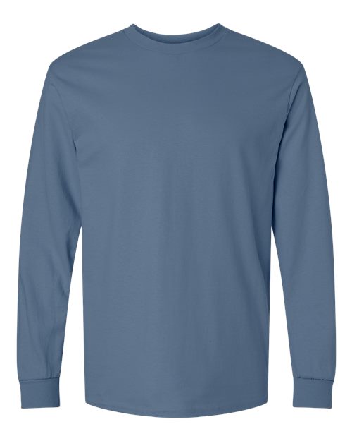 Gildan G240 Adult Ultra Cotton  Long-Sleeve T-Shirt #color_INDIGO BLUE