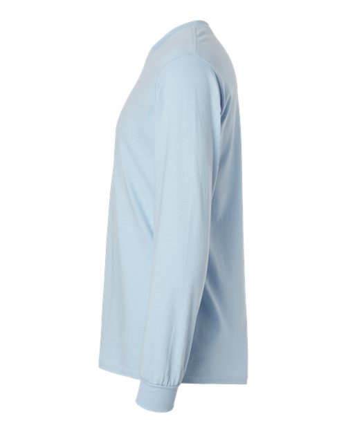 Gildan G240 Adult Ultra Cotton  Long-Sleeve T-Shirt #color_LIGHT BLUE