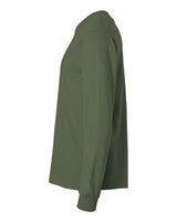 Gildan G240 Adult Ultra Cotton  Long-Sleeve T-Shirt #color_MILITARY GREEN