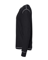 J America JA8238 Men's Vintage Long-Sleeve Thermal T-Shirt #color_BLACK/ VINT  WHT