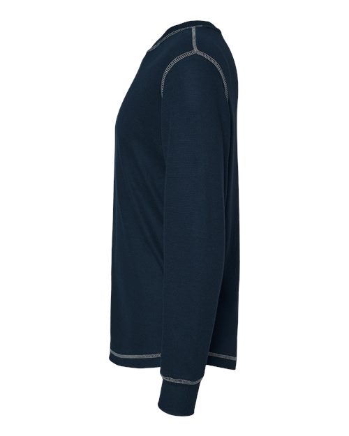 J America JA8238 Men's Vintage Long-Sleeve Thermal T-Shirt #color_VINT NV/ VINT WH
