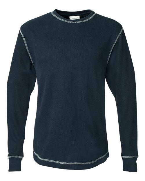 J America JA8238 Men's Vintage Long-Sleeve Thermal T-Shirt #color_VINT NV/ VINT WH