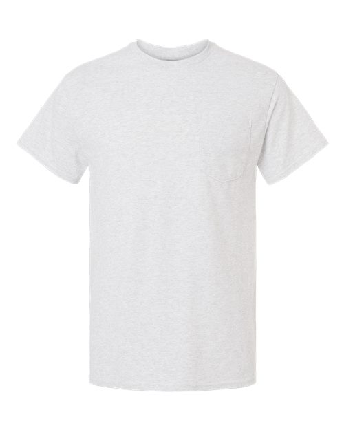 Gildan G830 Adult 50/50 Pocket T-Shirt #color_ASH GREY